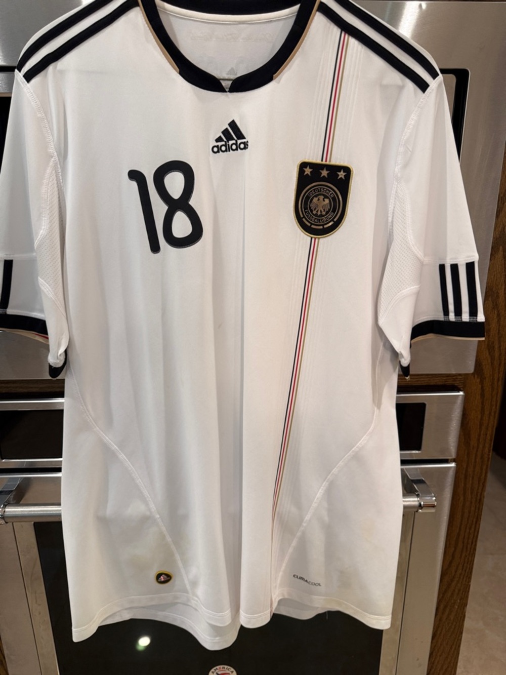 Authentic Klinsmann Germany, World Cup soccer jersey number 18